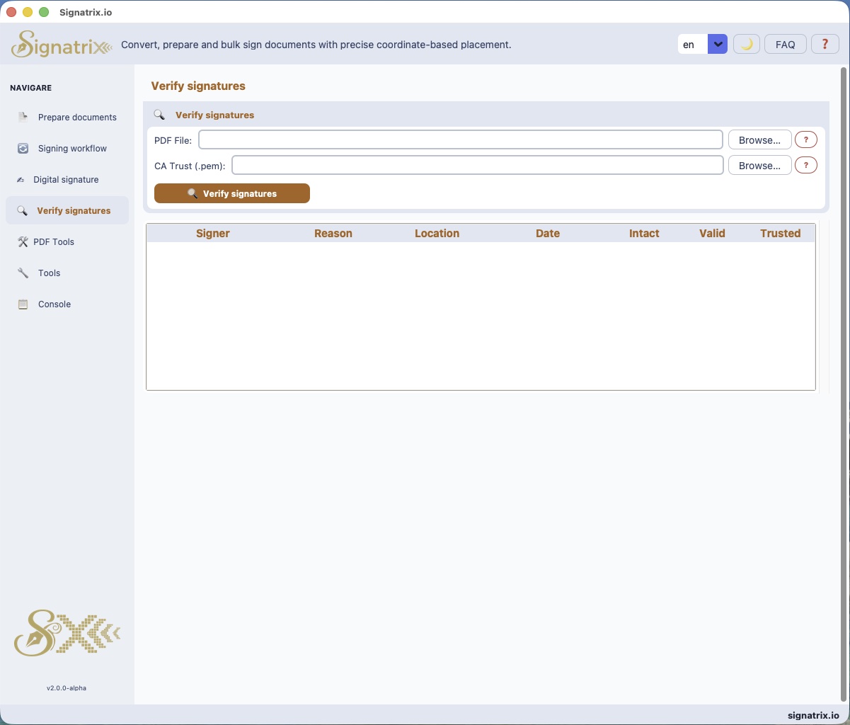 XignAll — Verify signatures light