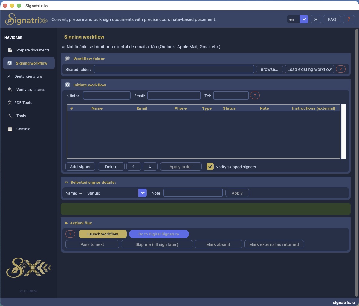 XignAll — Signing workflow